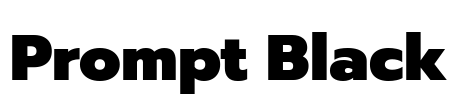 Prompt Black Font Image