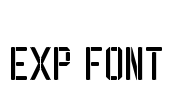 EXP FONT