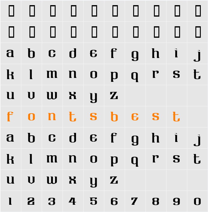 LHF Claretian Character Map