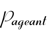 Pageant Font Image