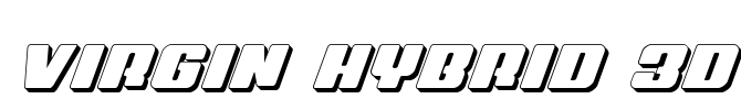 Virgin Hybrid 3D Font Image