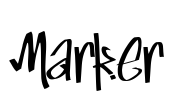Marker Font Image
