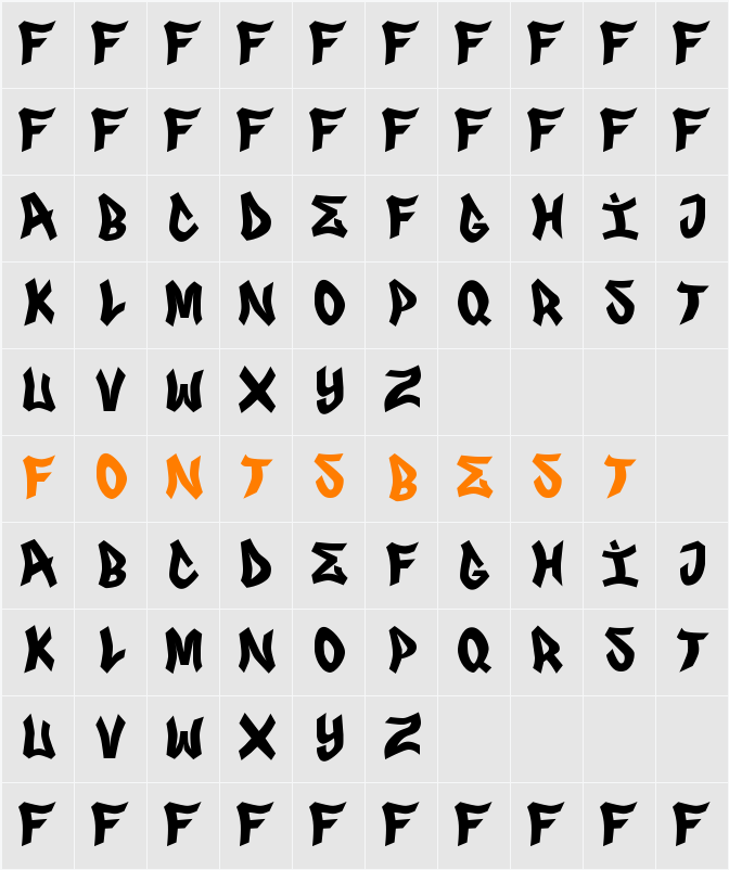FRS GENUINO Character Map