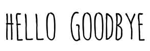 hello goodbye
