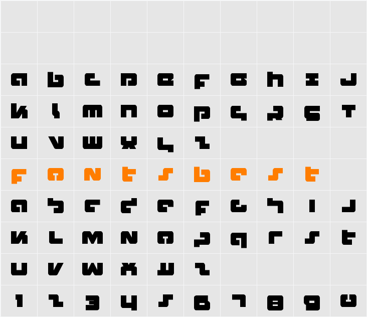 Boomstick Character Map
