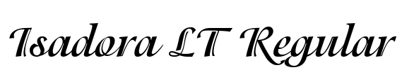 Isadora LT Regular Font Image