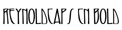 ReynoldCaps Cn bold Font Image