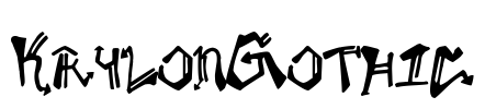 KrylonGothic Font Image