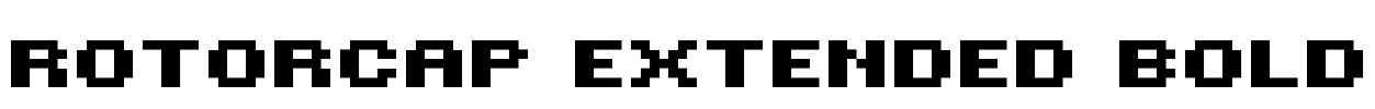 ROTORcap Extended Bold Font Image