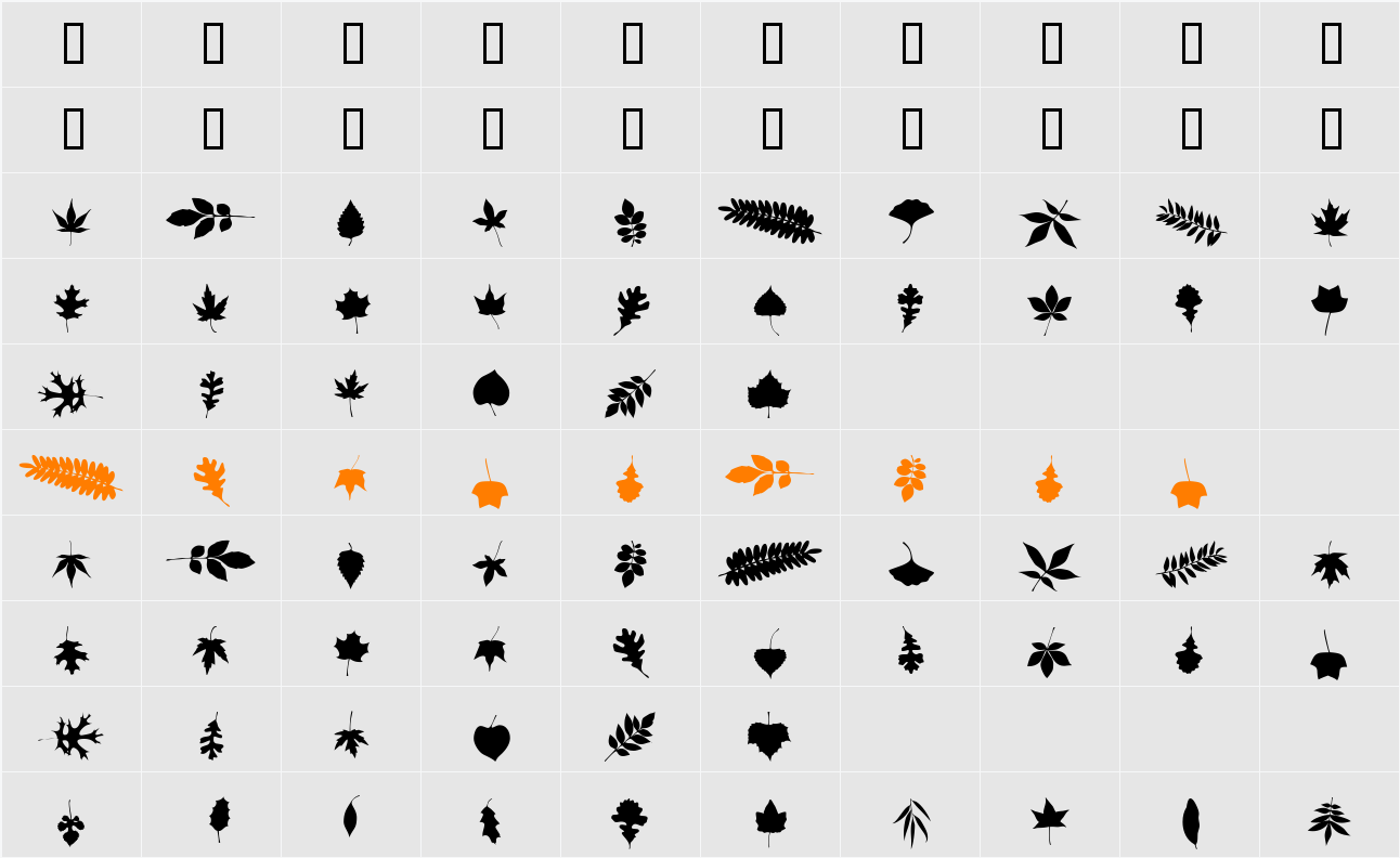 XLeefMeAlone Character Map