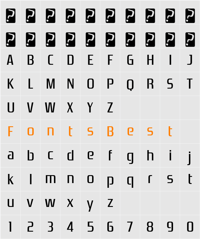 Zrnic Rg Character Map