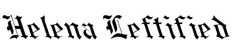 Helena Leftified Font Image