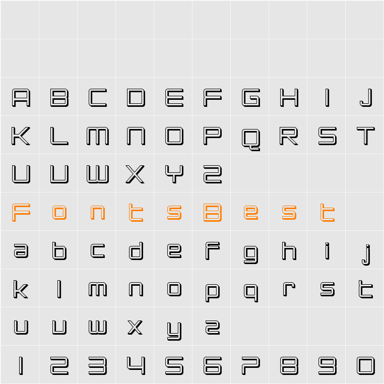 SF Chromium 24 Character Map