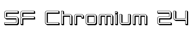 SF Chromium 24 Font Image