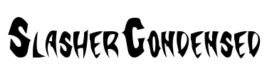 SlasherCondensed Font Image