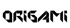 Origami Font Image
