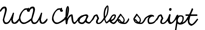 UCU Charles script Font Image
