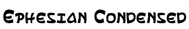 Ephesian Condensed Font Image