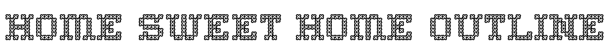 Home Sweet Home Outline