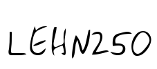 LEHN250 Font Image