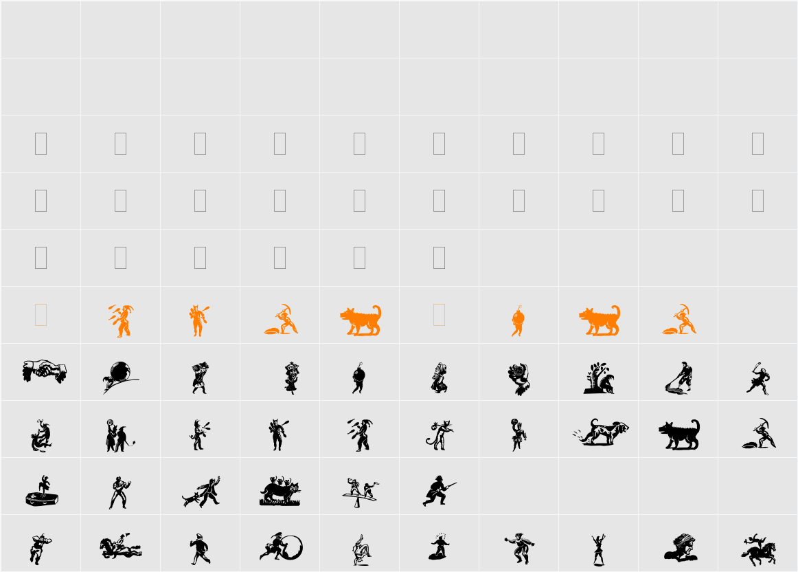 DF Primitives One Plain Character Map