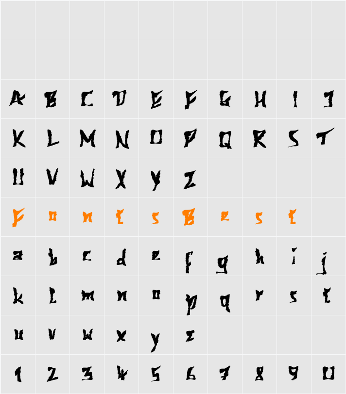 612KosheyPL Character Map