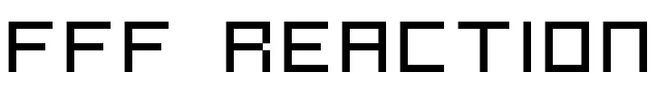 FFF Reaction Font Image