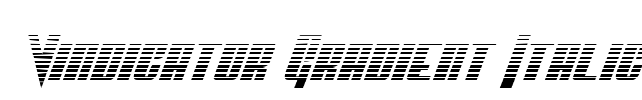 Vindicator Gradient Italic