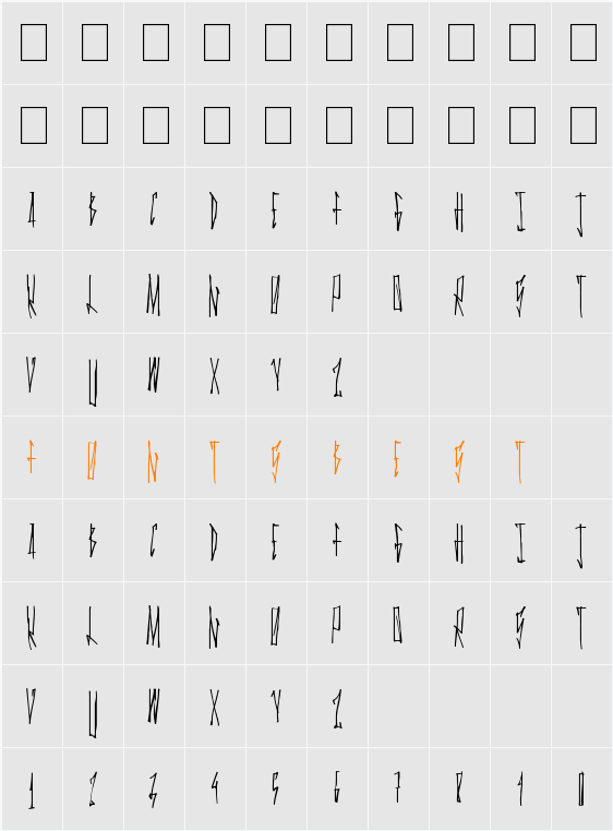 GanstaWalk Character Map