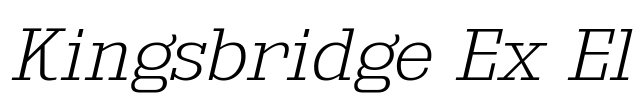 Kingsbridge Ex El Font Image
