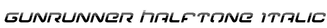 Gunrunner Halftone Italic