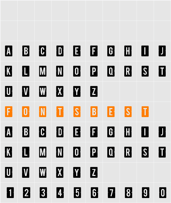 calendar note tfb Character Map