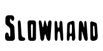 Slowhand Font Image