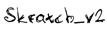 Skratch_v2 Font Image