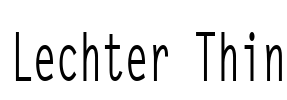 Lechter Thin Font Image