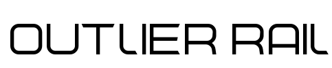 Outlier Rail Font Image