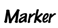 Marker Font Image