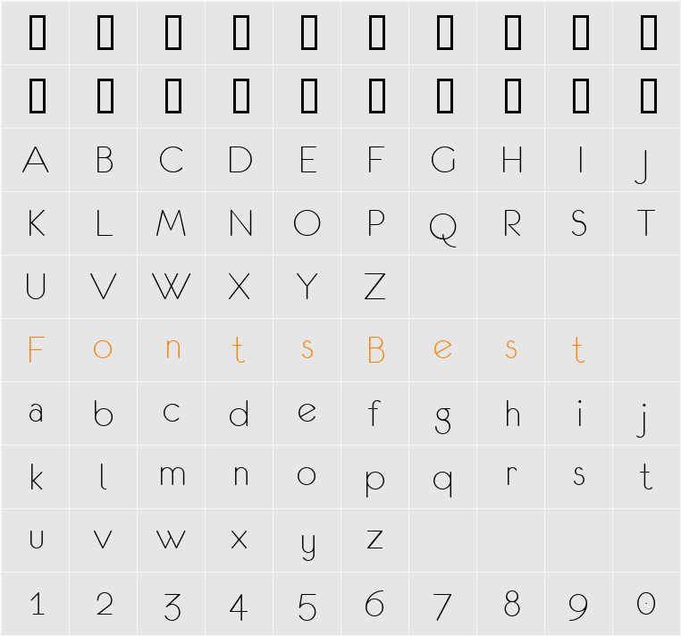 eurofurence light Character Map