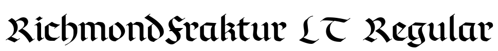 RichmondFraktur LT Regular