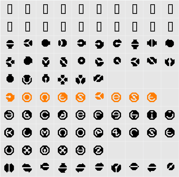 BlackFlag Character Map