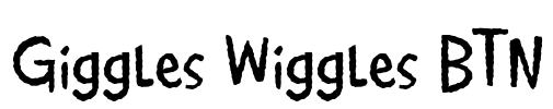 Giggles Wiggles BTN Font Image