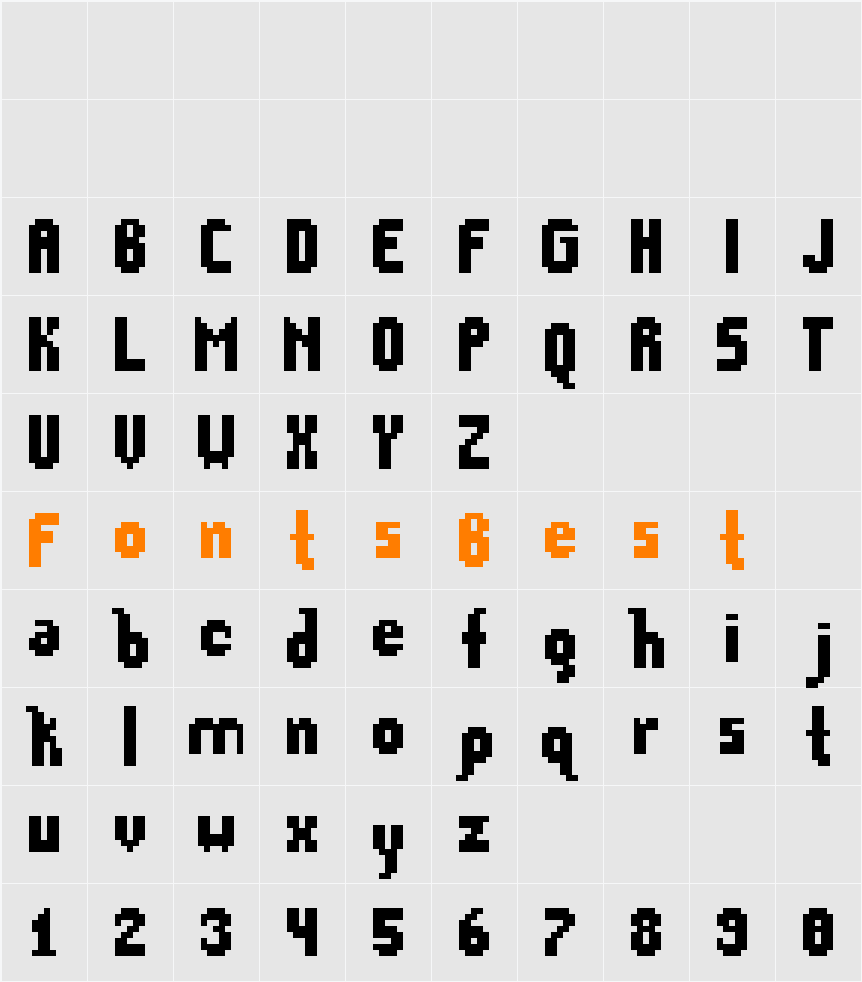 Grid-30 Character Map