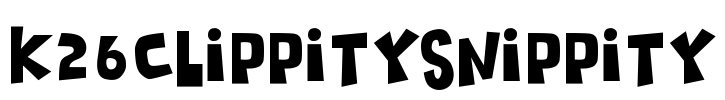 K26ClippitySnippity Font Image