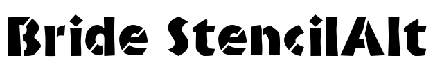 Bride StencilAlt