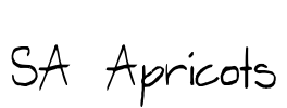 SA Apricots Font Image