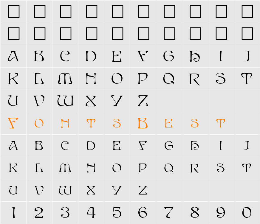 Edda Character Map