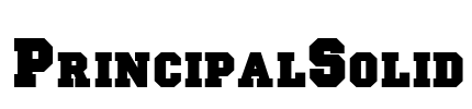 PrincipalSolid Font Image