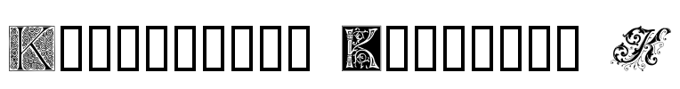 Ornamental Initials K Font Image