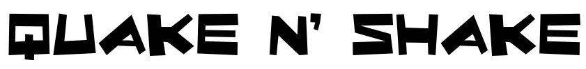 Quake & Shake Font Image