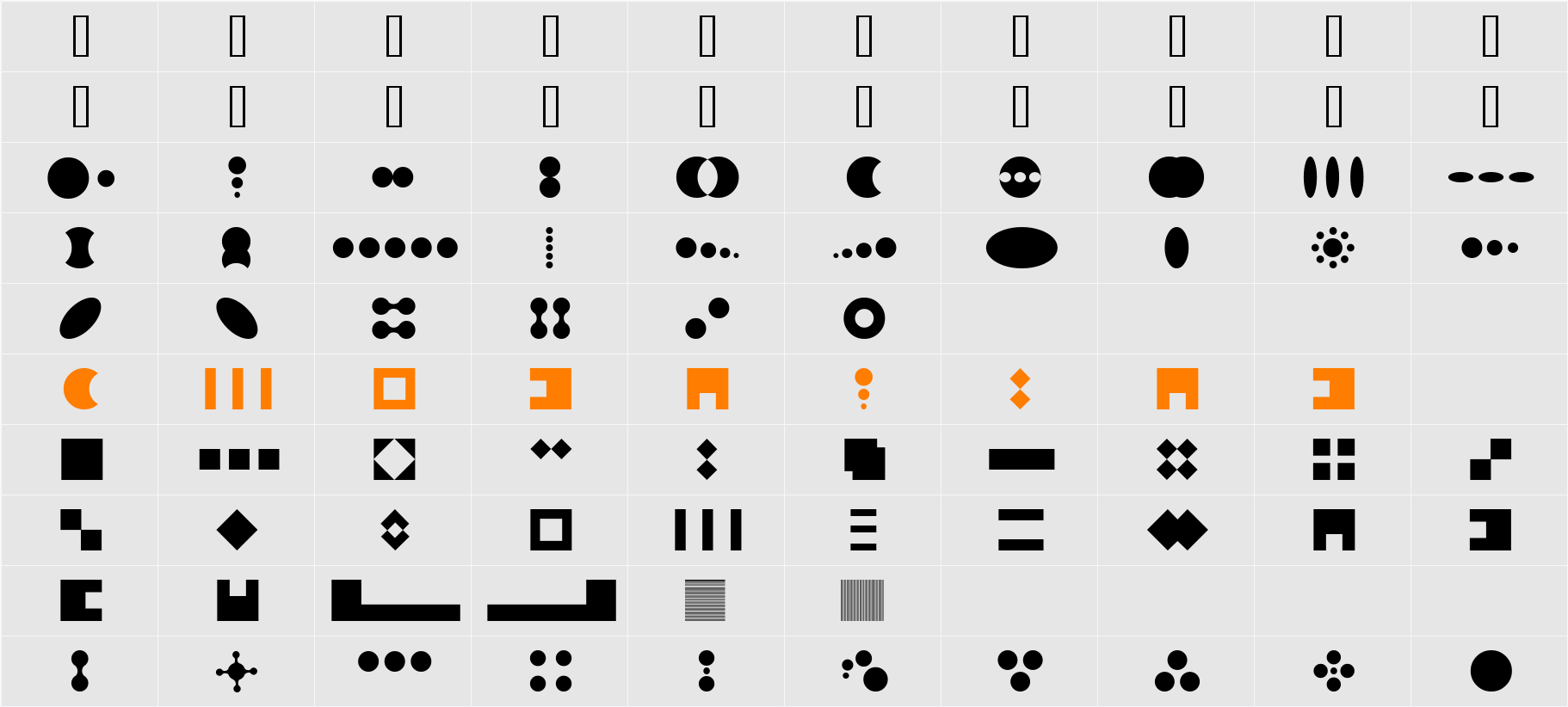 ToolegoSpace Character Map
